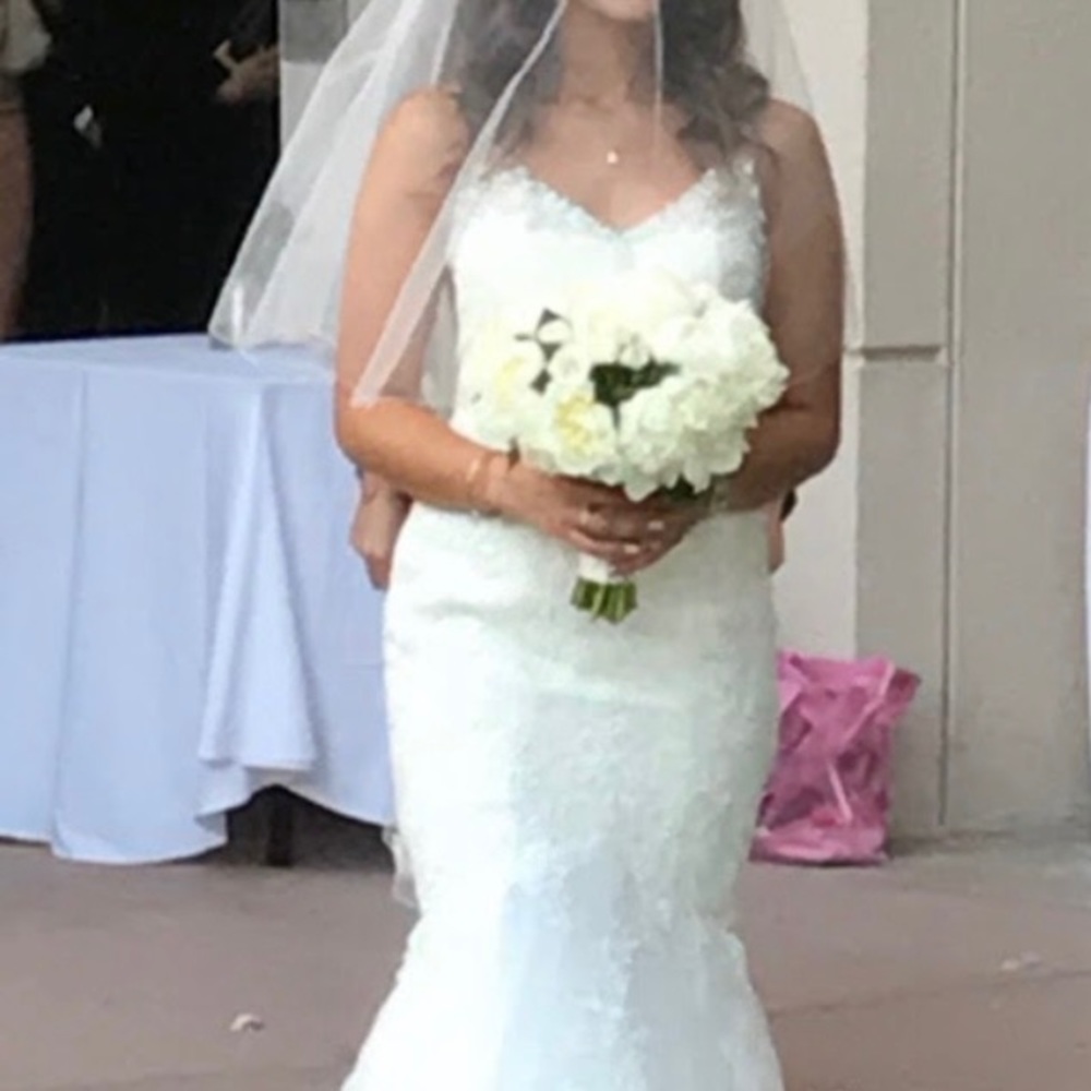 Pronovias Mariana low back wedding dress